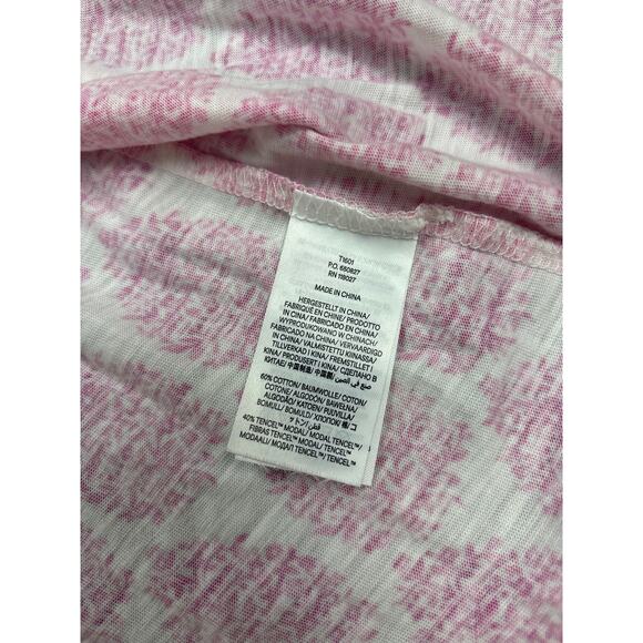 Boden Women’s Size 4 US Pink White Floral Print Puff Sleeve Button Front Top - Picture 5 of 6